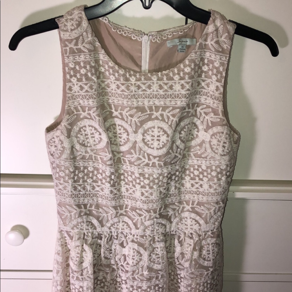 COPY - Soprano Beautiful Cream Lace Dress